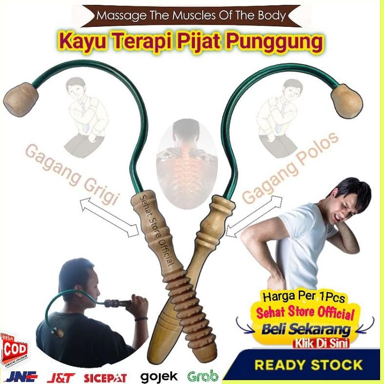 Kayu Pijat Tradisional Gantolan Punggung Alat Pijet Urut Bahu Belikat Nyeri Sakit Pegal Linu Alat Pi