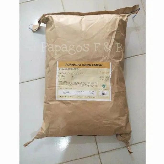 

Terlaris Tepung Gandum Puravita Whole Meal / Wholemeal 1 Karung 10 Kg / Kilo