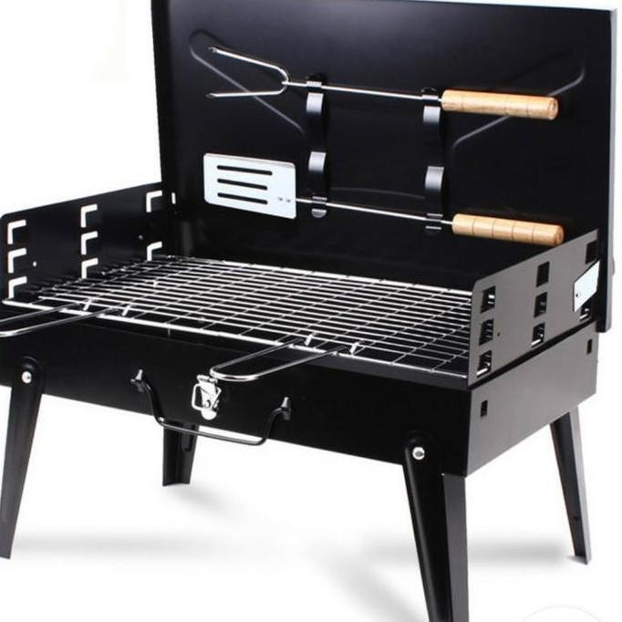 Alat Panggang Arang Lipat Sate BBQ Sosis Ayam Bakar Pemanggang Lipat