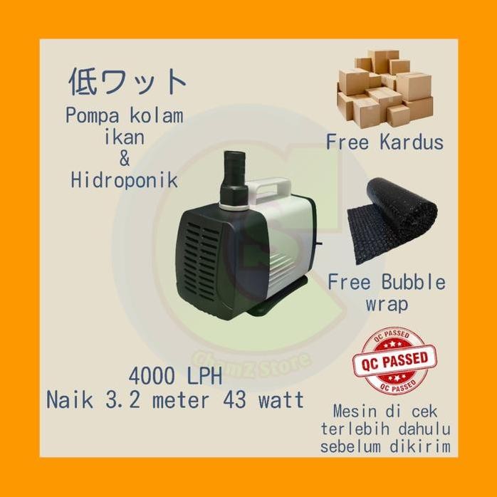 Terlaris Pompa Kolam Koi - Mesin Air Celup Low Watt Submersible / Pompa Kolam