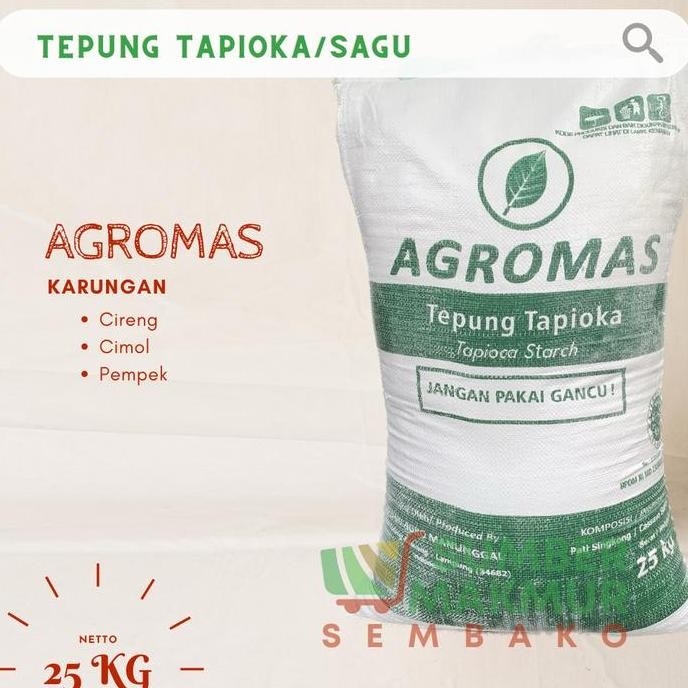 

Terlaris Tepung Tapioka Cap Agromas Karung 25Kg