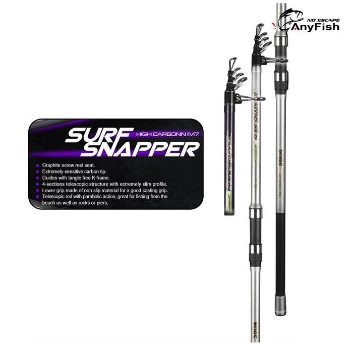 

Terlaris Anyfish Surf Snapper (S Tele) Fishing Rod Jorang Pancing Surf Antena