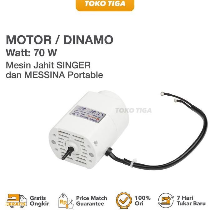 HARGA DISC - Motor / Dinamo Mesin Jahit SINGER dan MESSINA Portable (70 Watt)