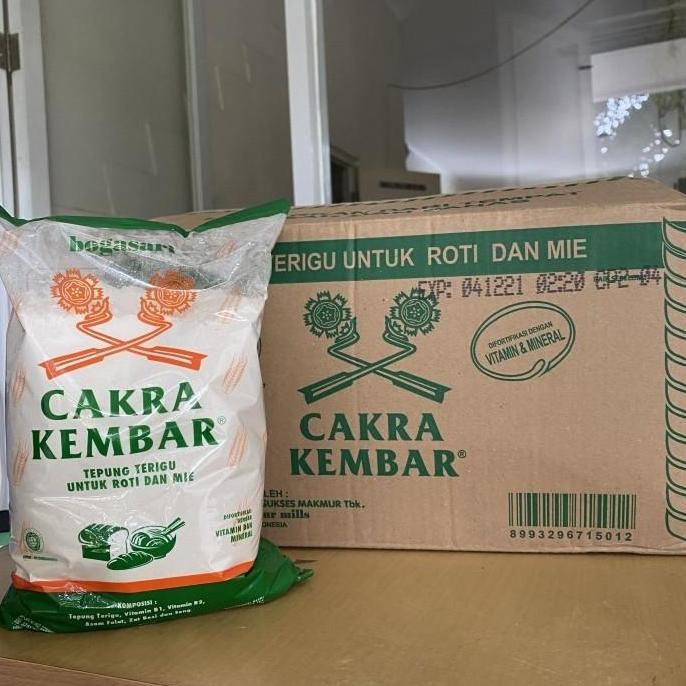 

Terlaris Bogasari Cakra Kembar Tepung Terigu 1 Dus 12Pcs