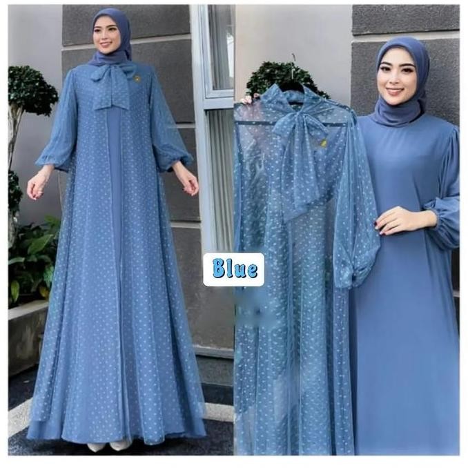SERENA DRESS/GAMIS MODEL TERBARU/BAJU SYARI WANITA TERBARU/FASHION MUSLIM/BAHAN CERUTI/UKURAN JUMBO 