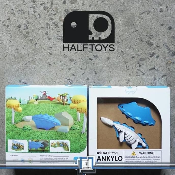 ready HALFTOYS ANKYLO DINO Series Puzzle with DIORAMA Half Toys Ankylosaurus murah