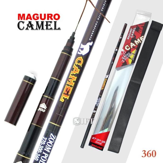 

Terlaris Joran Tegek Maguro Camel Zoom Carbon | 360 450 540 630 | Teleskopik Pole
