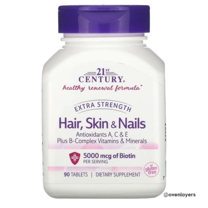 21St Century Extra Strength Hair Skin & Nails 90 Tablets