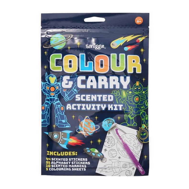 

LINDU Smiggle Mini Colour & Carry Scented Activity Kit - IGL477795BLU