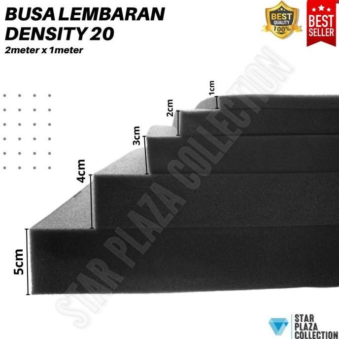 

Terlaris Busa Lembaran Royal Hs (Hitam Super) Density 20 (Sofa, Matras, Kasur)