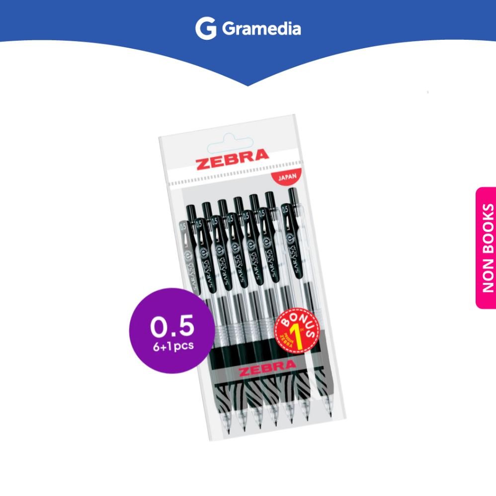 

Gramedia Depok - ZE SARASA CLIP 05 BLACK SET 6 PCS