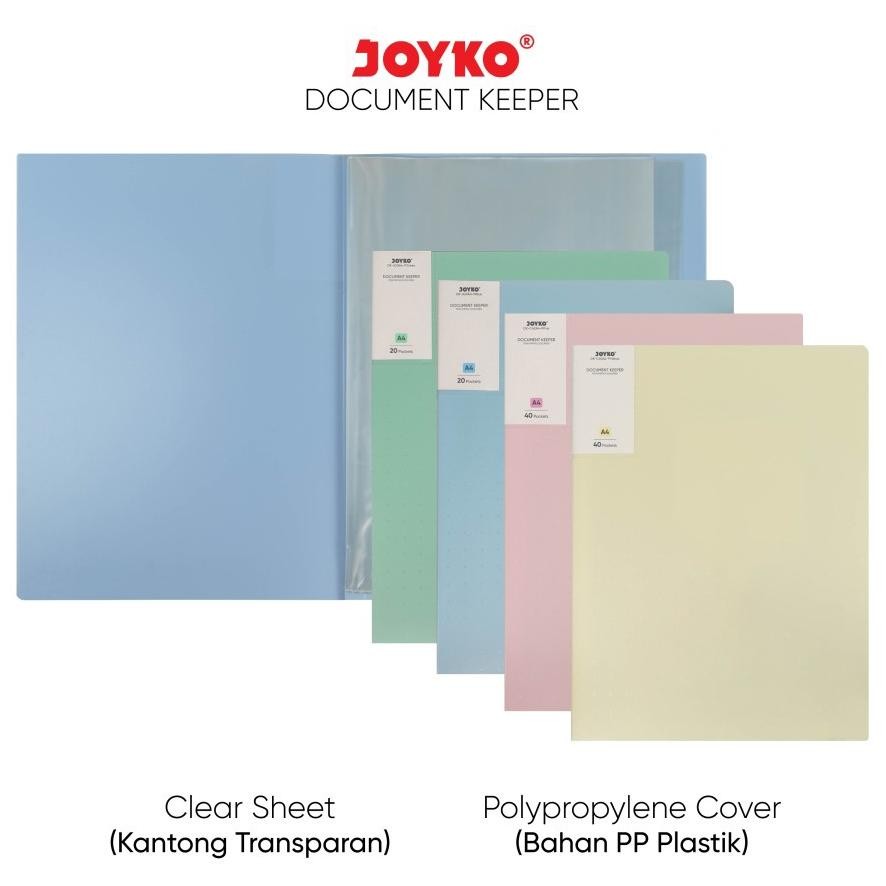 

Special Promo Aw-96 Of14 Joyko Document Keeper Clear Holder A4 20 Pocket / Map File Dokumen Folder Warna Pastel Murah Berkualitas Terlaris Hemat