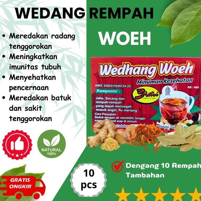 

langsung order saja] Wedang Woeh - Wedang Rempah Uwuh isi 10 pcs Lengkap Dengan Gula - Khas Solo Sukoharjo