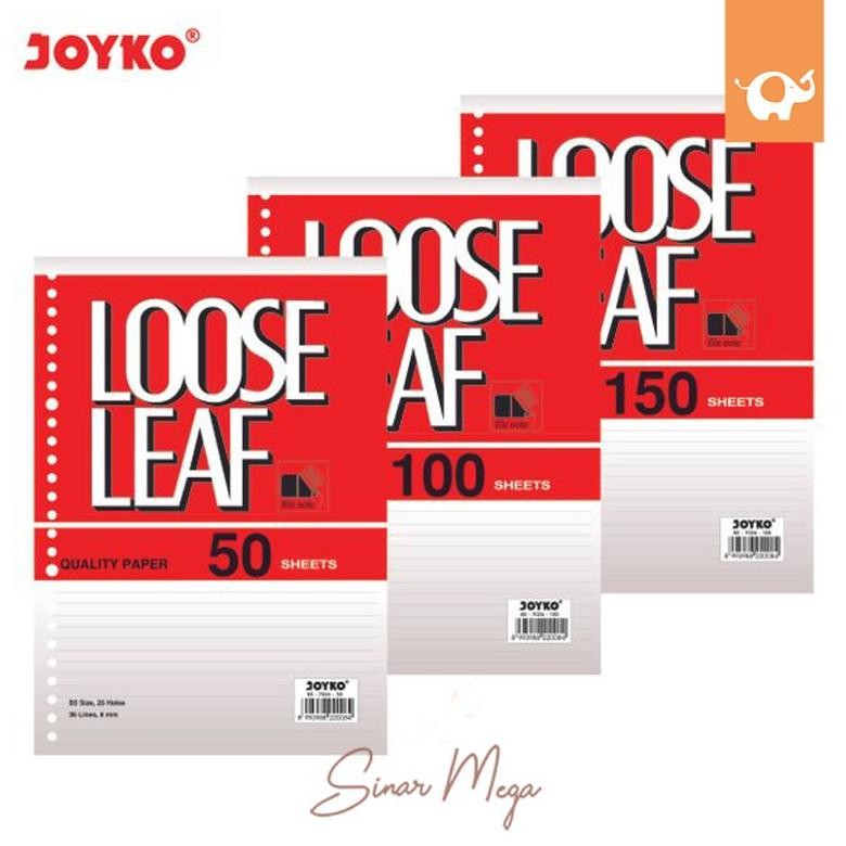 

Oz67 Dg-4 Qw-45 Joyko Isi Loose Leaf B5 7026 150 Sheet / Refill Binder 26 Ring Berkualitas Original