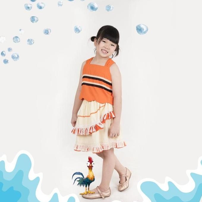 Moana Dress / Kostum Moana / Dress Anak Moana Terlaris