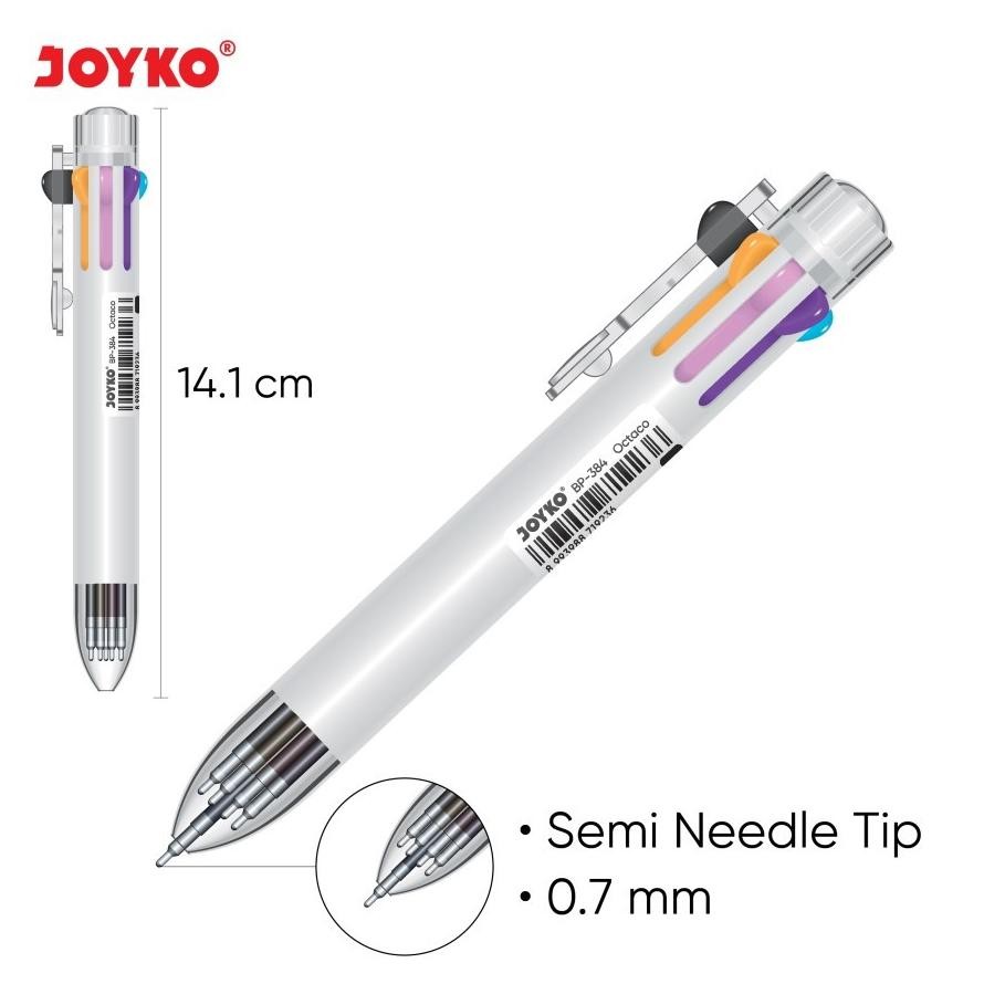 

Fgk-45 Wdr-75 Gha-65 Joyko Octaco 8 Colors Bp 384 Bolpen 0.7 Mm Pulpen Cetek 8 Warna Viral Viral Fgk-45