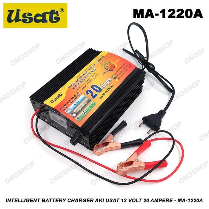 Intelligent Battery Charger Aki Usat 12 Volt 20 Ampere - Ma-1220 Original Dan Terpercaya