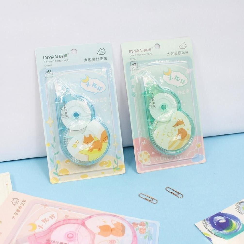 

U-45 Fx-2 Ede-78 Inyan Pita Koreksi Jumbo Little Fox Cp-9327 Correction Tape Tip-Ex Kertas Murah Viral Termurah U-45