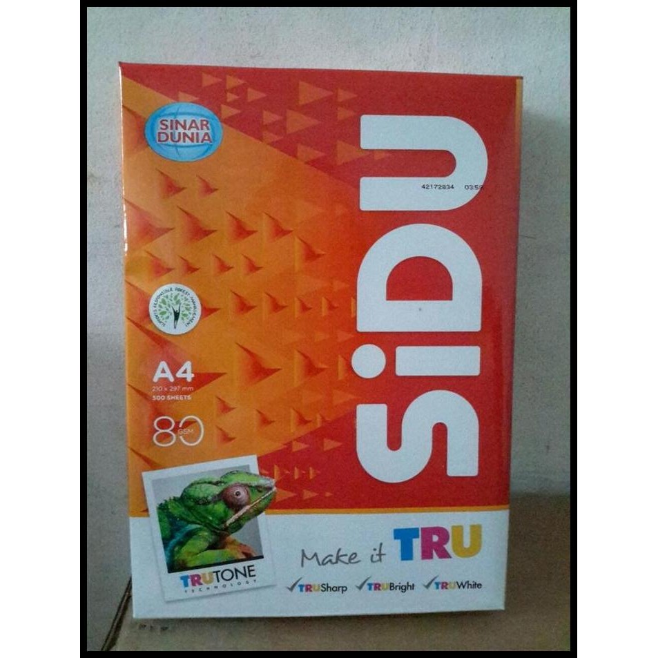 

Terlaris Kertas Hvs Sidu A4 80 Gr Good Quality