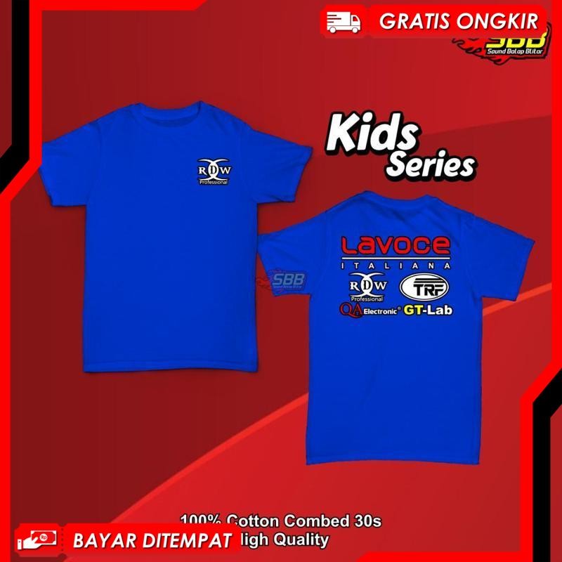 [Termurah] Sale Kaos Anak Viral Rdw Lavoce Sound System Katun Cotton Combed 30S Fashion Distro Premi