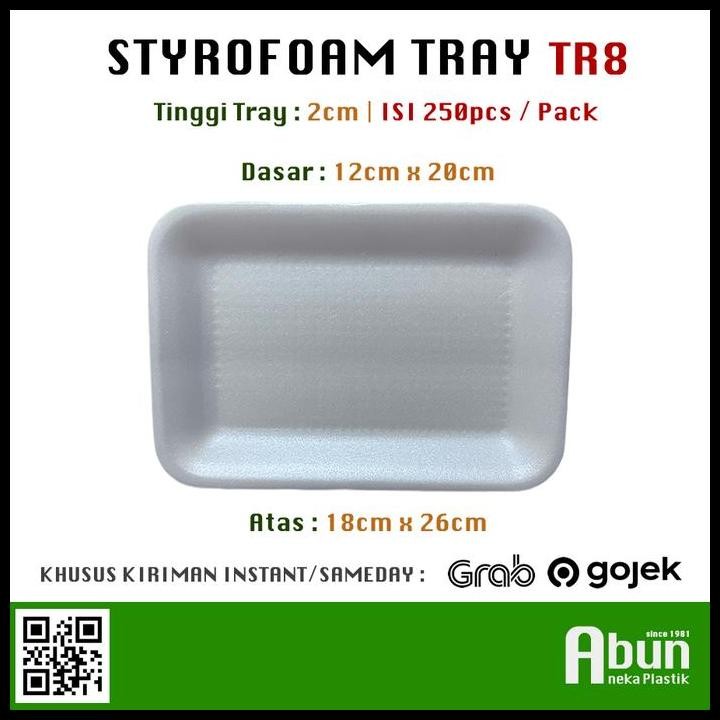 

Terlaris Tray Styrofoam Tr-8 Isi 250Pcs Good Quality