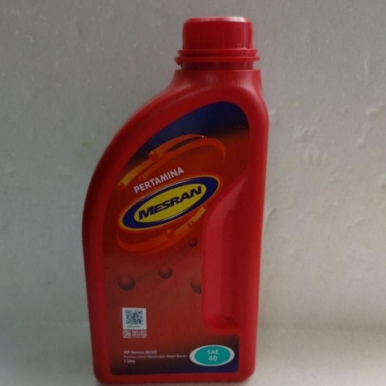 TERMURAH OLI MESRAN SAE 40 1L pelumas oli Mesran 40 oli pertamina-OLI MOTOR MESRAN 40  Mesran 40 oli
