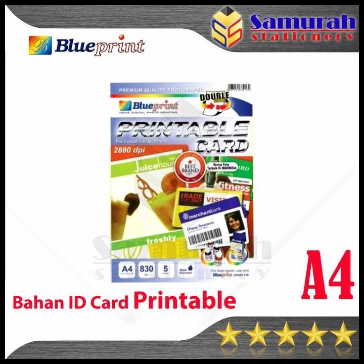 

Terlaris Bahan Id Card Blueprint Ukuran A4 830 Um / Printable Card Bp - Gpa4210 Good Quality
