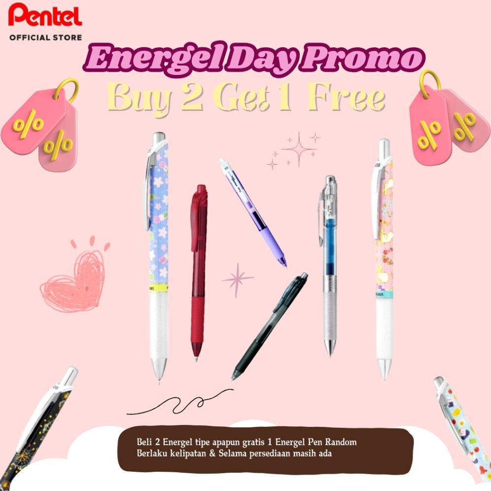 

Energel Yuzen 3rd Motif 2024 Pen Gel (Black Ink 0.5MM) | Beli 2 Energel Pen Varian Apapun Gratis 1 Energel Pen Random Sesuai Stok