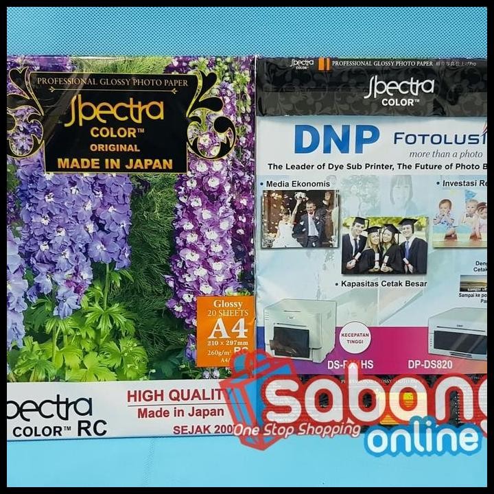 

Terlaris Paper Spectra Glosy 260 Grm / Kertas Foto Spectra Glosy Good Quality