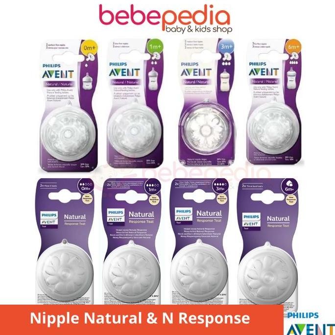 PHILIPS AVENT DOT NIPPLE NATURAL RESPONSE / AVENT DOT BOTOL SUSU