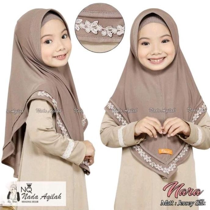 (COD) HIJAB INSTAN ANAK ORI NQ KERUDUNG ANAK NADA AQILA NARA JERSEY PREMIUM ADEM JILBAB ANAK PEREMPU