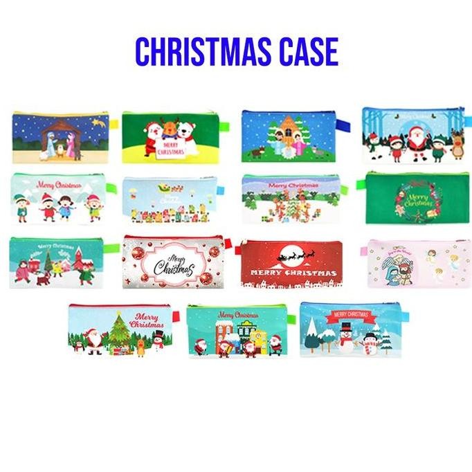 

] Christmas Case Tempat Pensil Souvenir Hadiah Natal Promo