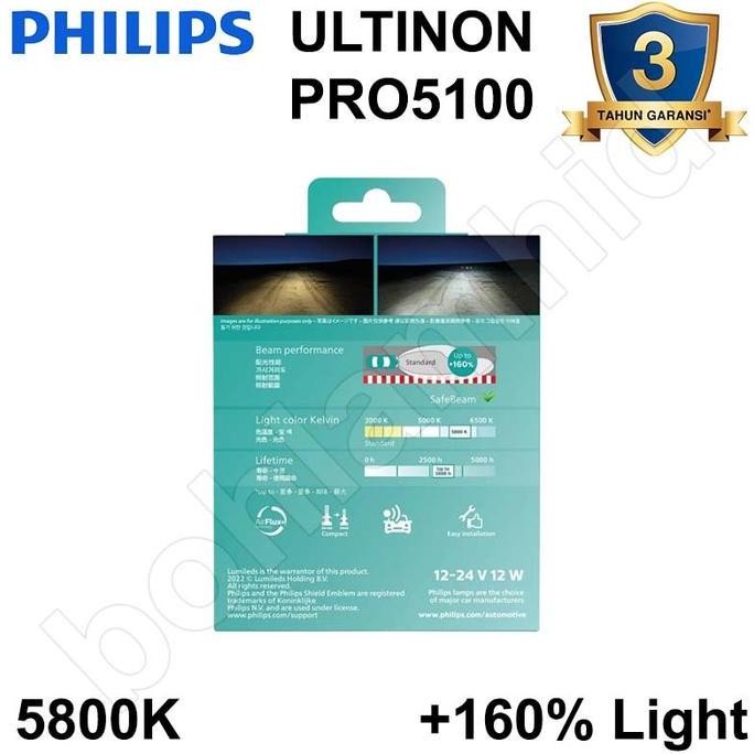 Sale Lampu Led Philips Ultinon H4 Hi/Lo Pro5000 Pro 5000 Headlamp