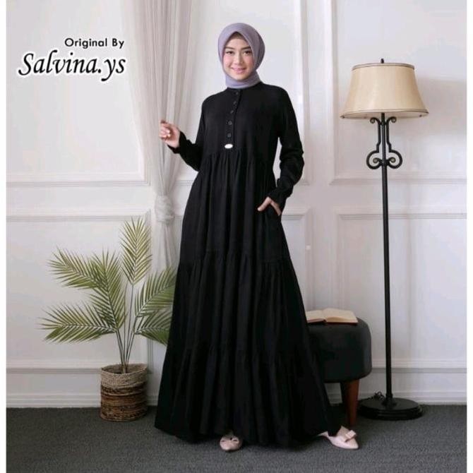 Promo Salvina Gamis Rayon Twill Uniq Best Seller