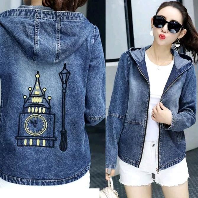 Sale Jaket Jeans Hoodie Import/Jaket Jeans Wanita Terbaru