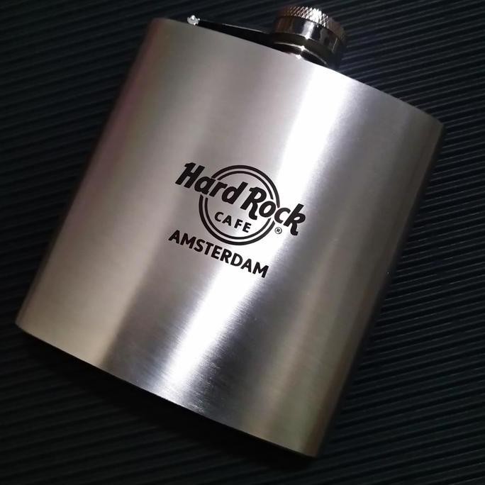 Botol Minum Stainless Hip Flask Hard Rock Cafe 6Oz Best
