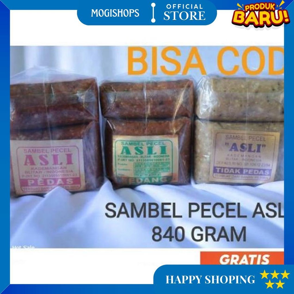 

Bisa Cod Sambel Pecel Asli Blitar 840 Gram