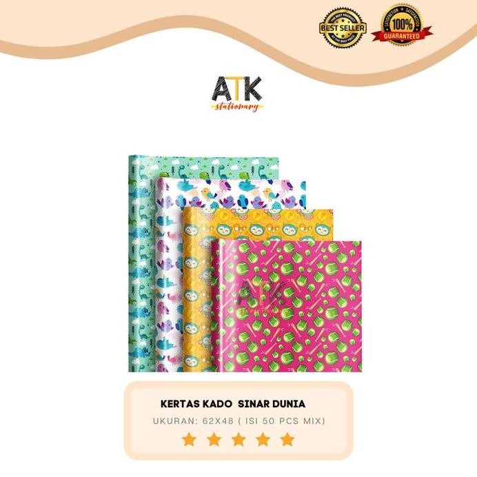 

ready Kertas Kado Sidu Sinar Dunia (50 Lembar) atk