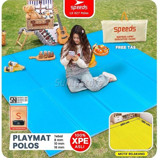 TERBARU - SPEEDS SNI Matras Polos Lipat XPE Foldable Playmat Bayi 027-15