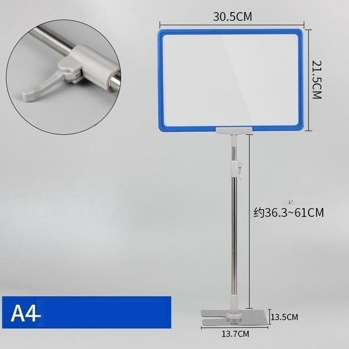 

ready !!! A4 Standing Frame Telescopic - Stand Frame Portable / Frame Display Pr