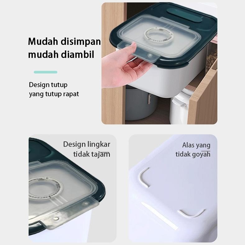 

SLHD- Tepat Penpanan Beras Anti Kutu Rice But Wadah an Biji-bijian Sereal HSB148
