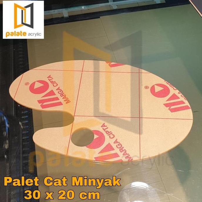 

ready !!! Acrylic Palette | Palet Bening Akrilik Tempat Cat 30 x 20 cm Merk MC 2