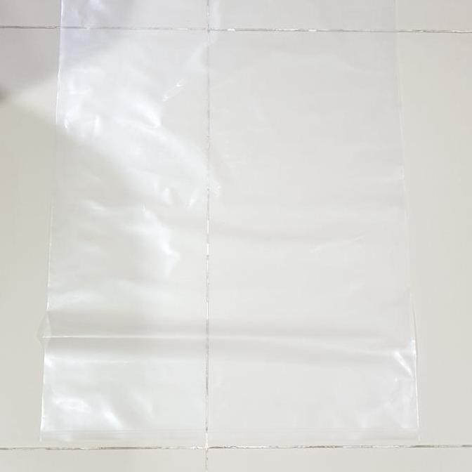 ready Kantong Plastik Bening Besar ukuran 60x100 cm -PE 60X100 cm tebal 0,8m