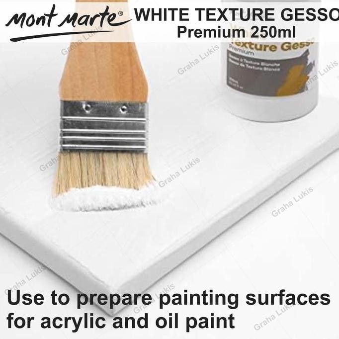 

ready !!! Mont Marte White Texture Gesso 250ml