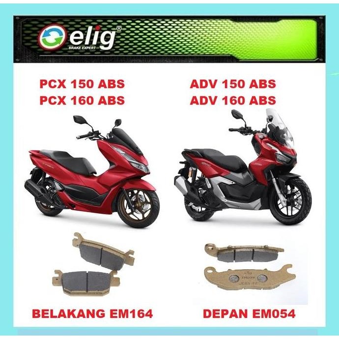 KAMPAS REM ELDEPAN BELAKANG ADV PCX 150 160 ABS ASLI ORI