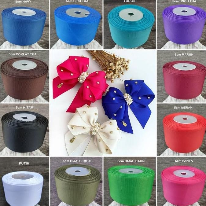 

ready PGP-109 : Pita Grosgrain Polos 2 inch (5 cm) per ROLL