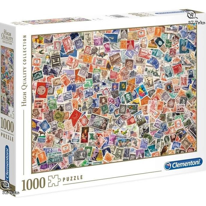 Jigsaw Puzzle: Clementoni - Stamps - 1000 Piece