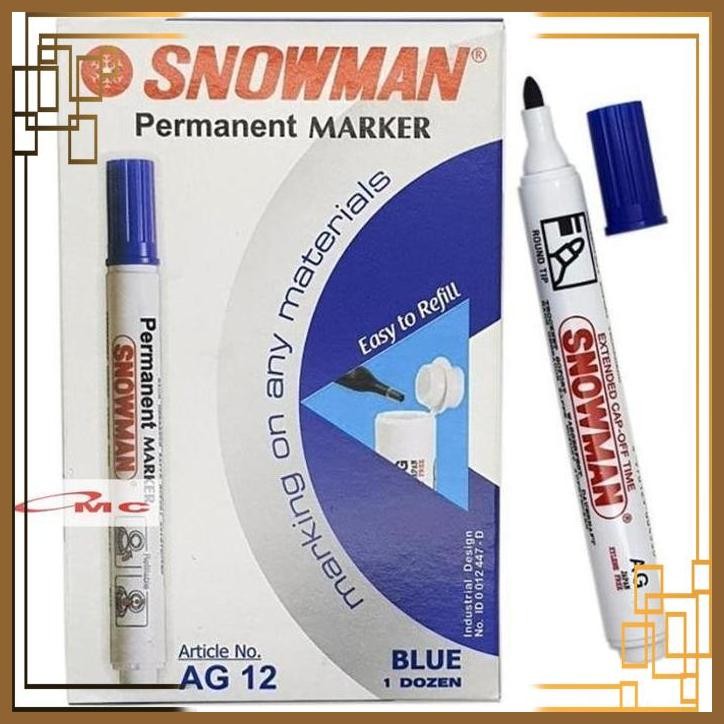 

[OMC] SPIDOL PERMANEN SNOWMAN AG12 AG 12 AG-12 SPIDOL SNOWMAN PERMANENT SPIDOL AG12 PERMANEN SPIDOL PERMANENT MARKER TINTA PERMANEN AG-12 SPIDOL PAPAN TULIS