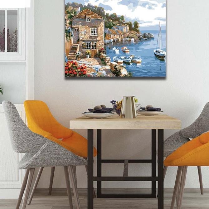 

ready !!! [Boobiyo] Paint By Numbers 40x50 / DIY Paint By Numbers Landscape No Frame