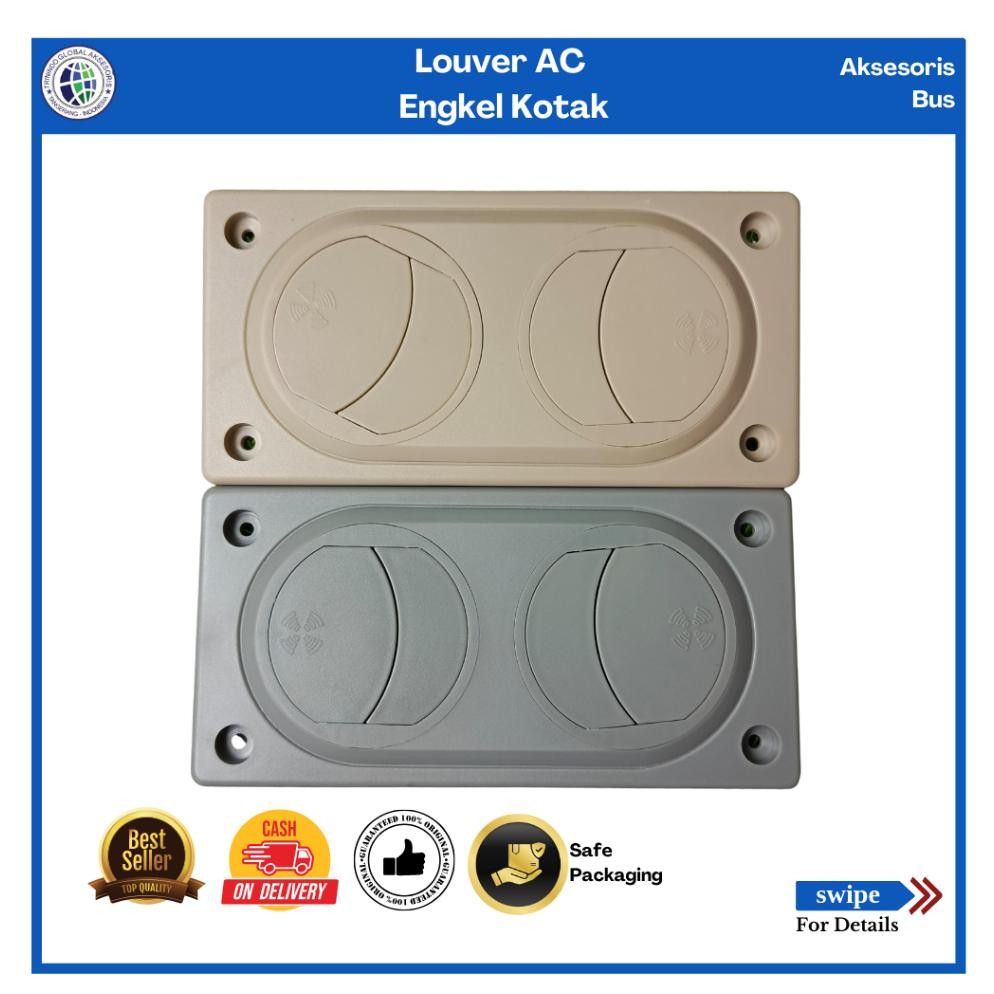 NEW Louver Ac Engkel Kotak/2 Lubang Kisi AC bus/Kisi AC pendingin Bus